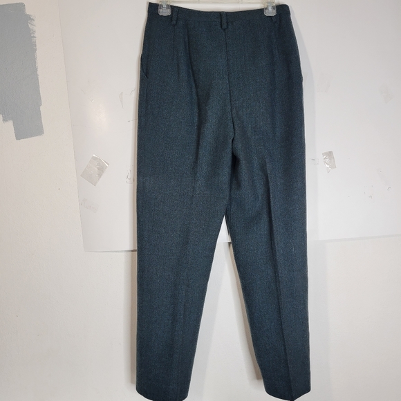 Womans Pendleton Lined Teal Blue Wool/Lambswool/nylon blend pants Size 10 - Picture 4 of 11